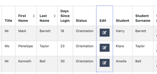 Edit Button on EnrolHQ CRM